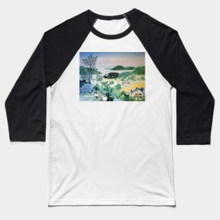 A Beautiful World by Grandma Moses Baseball T-Shirt